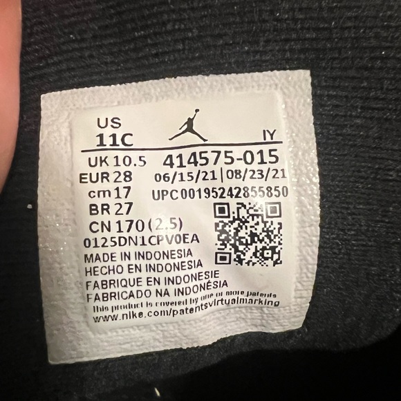 Jordan 13 Retro Court Purple 11c - Picture 5 of 5